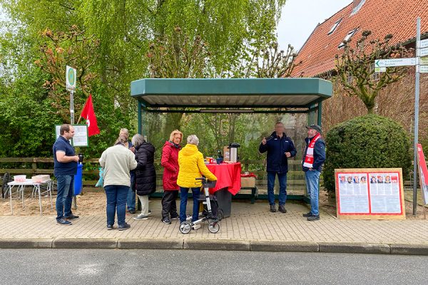 Es herrschte zeitweise ganz guter Betrieb am Info-Stand.